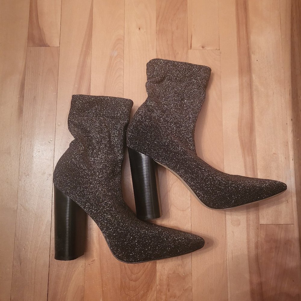 Aldo sock ankle boots.